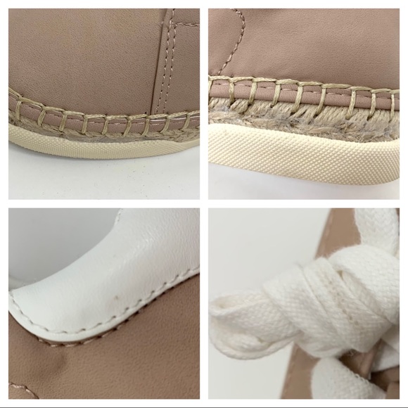 Universal Thread Shaelyn Espadrille Tan Lace Up Boho Sneaker With Memory Foam - Picture 7 of 16